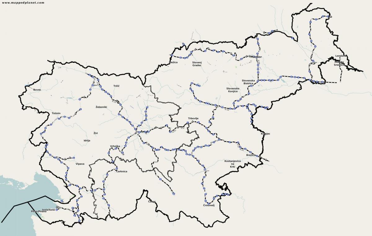 Slovenija voz mapu