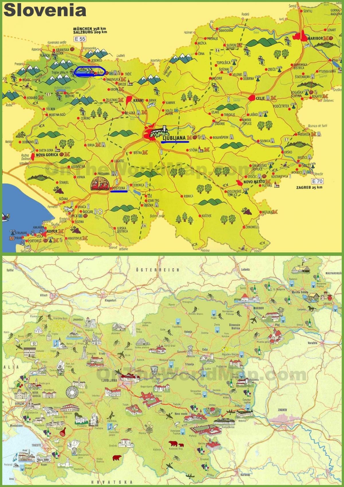 Slovenija putovanja mapu