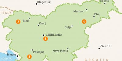 Mapa novo novog mesta Slovenija