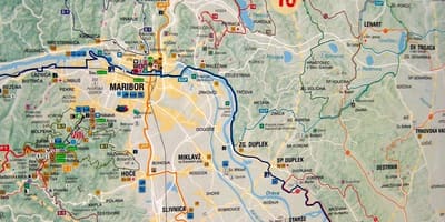 Mapa Slovenija biciklizma