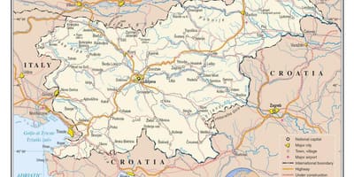 Mapa Slovenija gradova