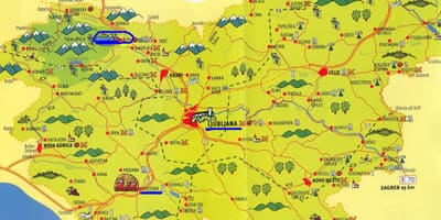 Mapa Slovenija razgledanje