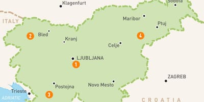 Mapa Slovenija regionima